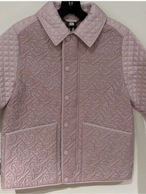 Burberry Quilted Blush Pink Shirt Jacket